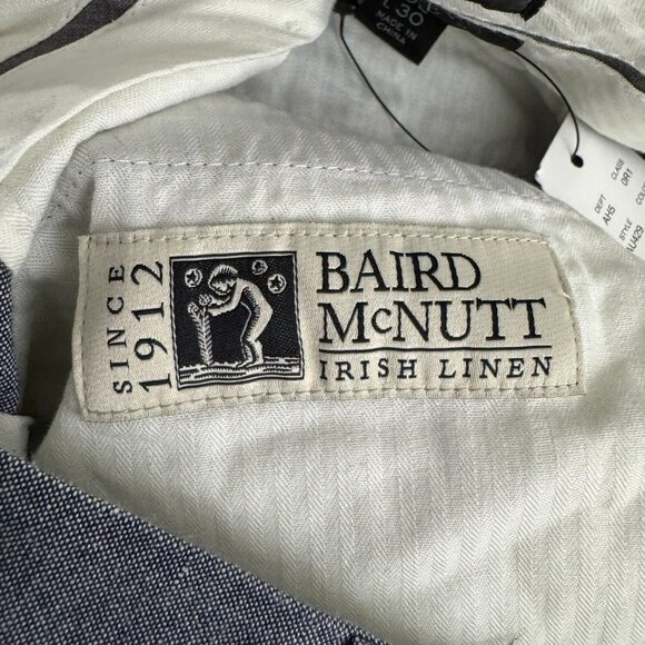 J. Crew Ludlow Baird Mcnutt Slim Pant 32 Irish Cotton Linen Blue NWT PT-2554 - Picture 9 of 12
